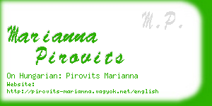 marianna pirovits business card